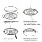 AFSEMOS 18W LED Ceiling Lights 3000K Warm White &Atilde;� 23cm Indoor Flush Mount Cei...