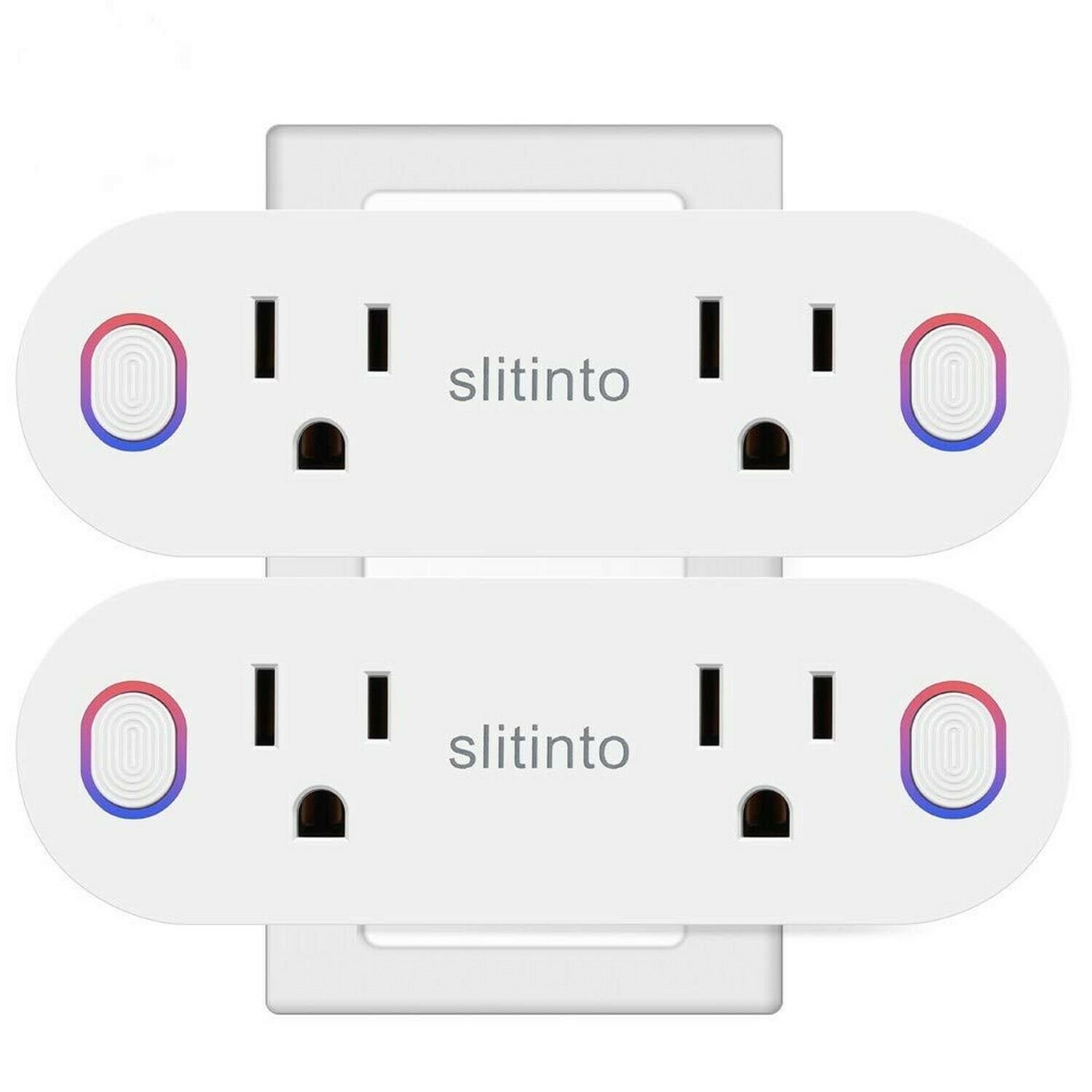 WiFi Smart Plug Socket Works with Alexa Echo/Google Home/IFTTT, Slitinto Dual...
