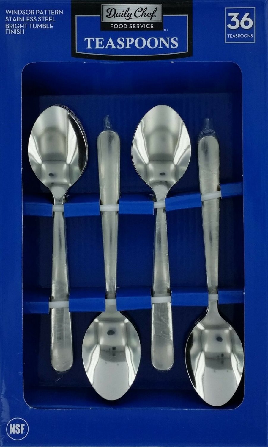 Daily Chef Windsor Pattern Stainless Steel Teaspoons, 36 ct Pack of 1