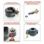 Defender Security Door Knob Lock-Out Device, Diecast Construction, Gray Paint...