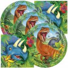 Dinosaur Themed Birthday Party Napkins and Plates (Serves 32) Serves 32