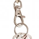 Alexx Finders Key Purse Floral Key Finder, Silver