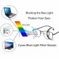 Cyxus [Transparent Lens] Blue Light Filter Computer Glasses (Anti Eye Strain)