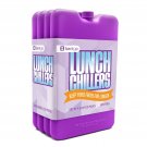 Bentgo Ice Lunch Chillers – Ultra-Thin Ice Packs (4 Pack - Purple)