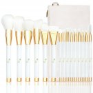 Qivange Makeup Brush Set, with Cosmetic Bag Synthetic Makeup Brush Eye Makeup...