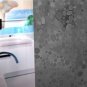 Adwaita 10 Guage Cobblestone 3D EVA Shower Curtain Liner with Hooks 72 x 72 i...