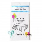 Evershine (12-Pack) Heavy Duty Plastic Table Covers Tablecloth (Reusable) (Re...