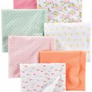 Simple Joys by Carter's Baby Girls' 7-Pack Flannel Receiving Blankets One Size