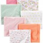 Simple Joys by Carter's Baby Girls' 7-Pack Flannel Receiving Blankets One Size