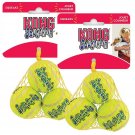 KONG Air Squeaker Tennis Balls Two Pack X-Small