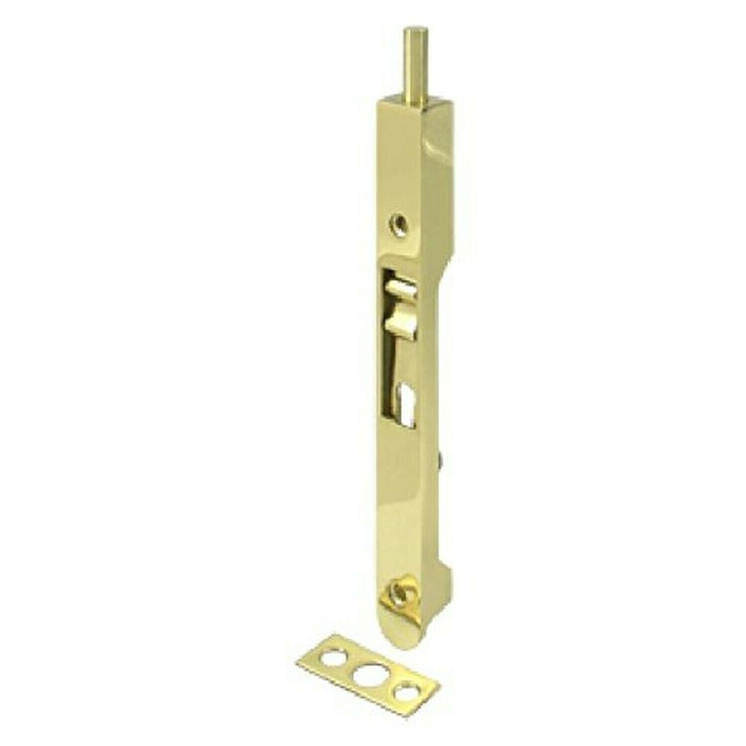 Deltana 7FBR3 HD Solid Brass 7-Inch Flush Bolt Polished Brass