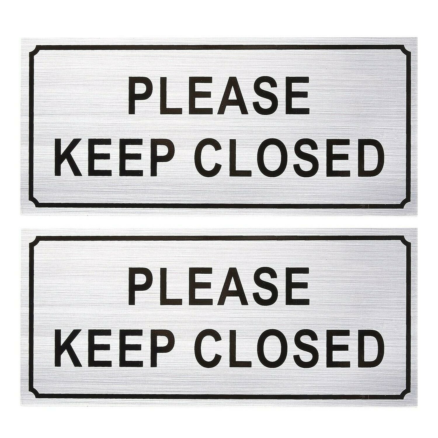 2-Pack Please Close Signs - Please Keep Closed Gate Signs, Close Signs for Do...