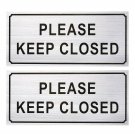 2-Pack Please Close Signs - Please Keep Closed Gate Signs, Close Signs for Do...