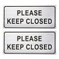 2-Pack Please Close Signs - Please Keep Closed Gate Signs, Close Signs for Do...