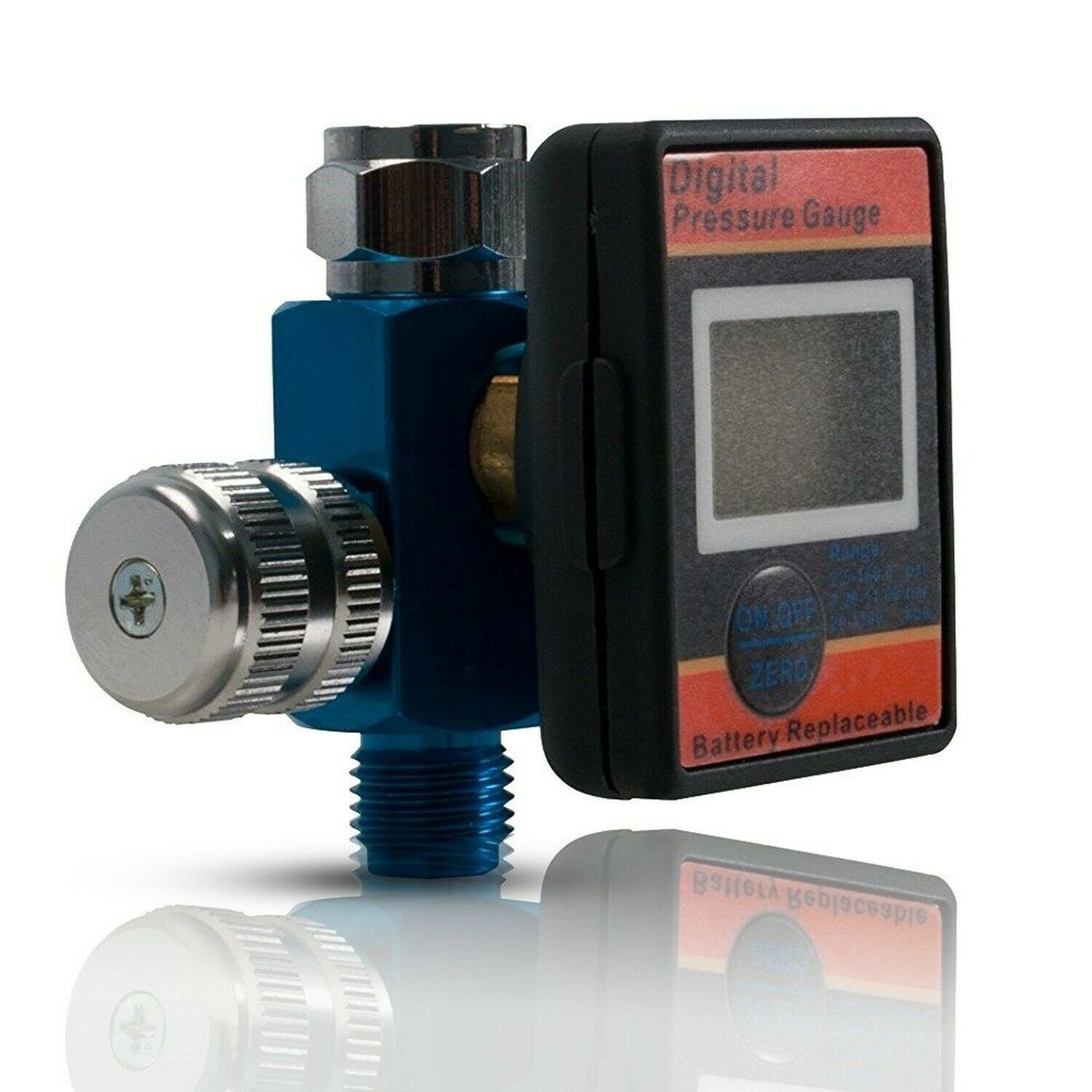 Air Flow Regulator with Digital Pressure Gauge. Air Adjusting Valve 1/4 inch ...