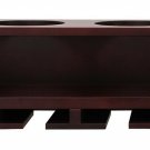 Kiera Grace Claret Wine Bottle and Glass Holder Wall Shelf, 21-Inch by 4.25-I...