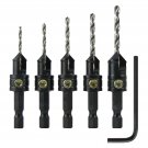 Snappy Quick-Change 5-Pc. Countersink Drill Bit Set 5 Piece Countersink Set