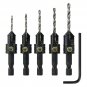 Snappy Quick-Change 5-Pc. Countersink Drill Bit Set 5 Piece Countersink Set