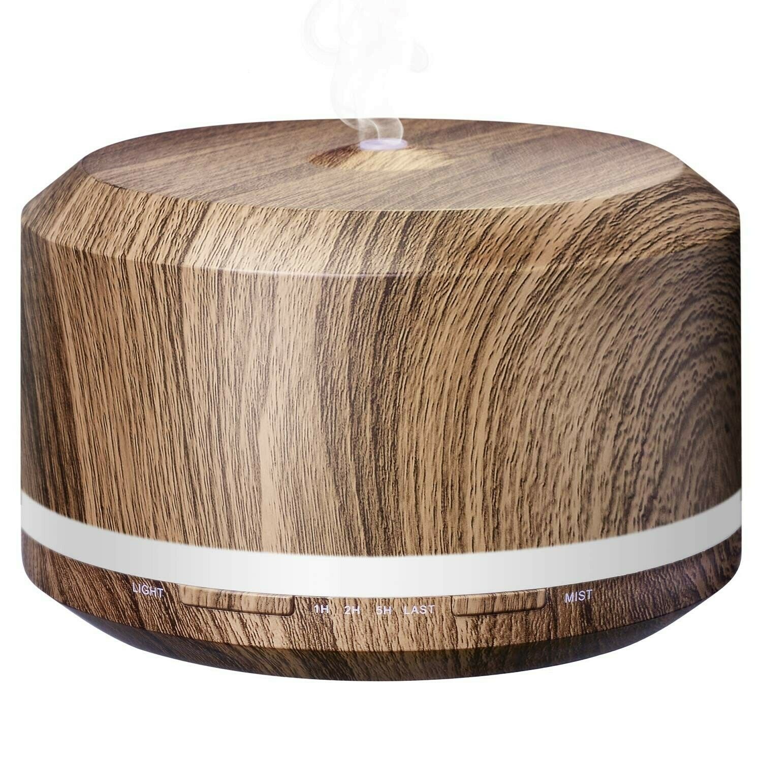 Essential Oil Diffuser 450ml, Dark Wood Grain Aromatherapy Diffusers and Air ...