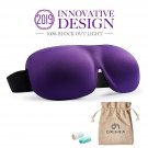 Eye Mask for Sleeping, Woman Sleep Mask, Patented Design 100% Blackout Eye Ma...