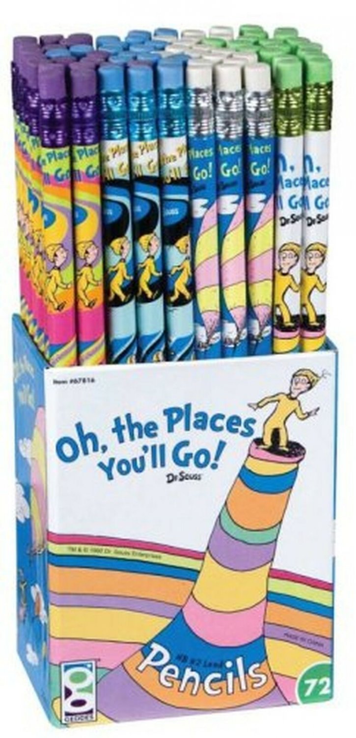 Dr Seuss Oh the Places You'll Go! Pencil Set, 72 Pieces (67816)