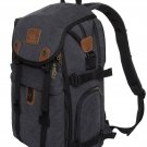 DSLR Camera Backpack, 21" Canvas Camera Bag with Rain Cover for Cameras/Lense...