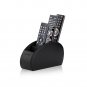 Remote Control Holder with 5 Compartments (Black) &acirc;�� PU Leather TV Remote Orga...