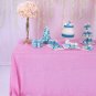 TRLYC 60"102" High Quailty Rectangle Blush Pink Sequin Table Cloth for Weddin...