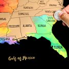 Watercolor United States of America Scratch Off Map Deluxe Edition (USA) (16"...