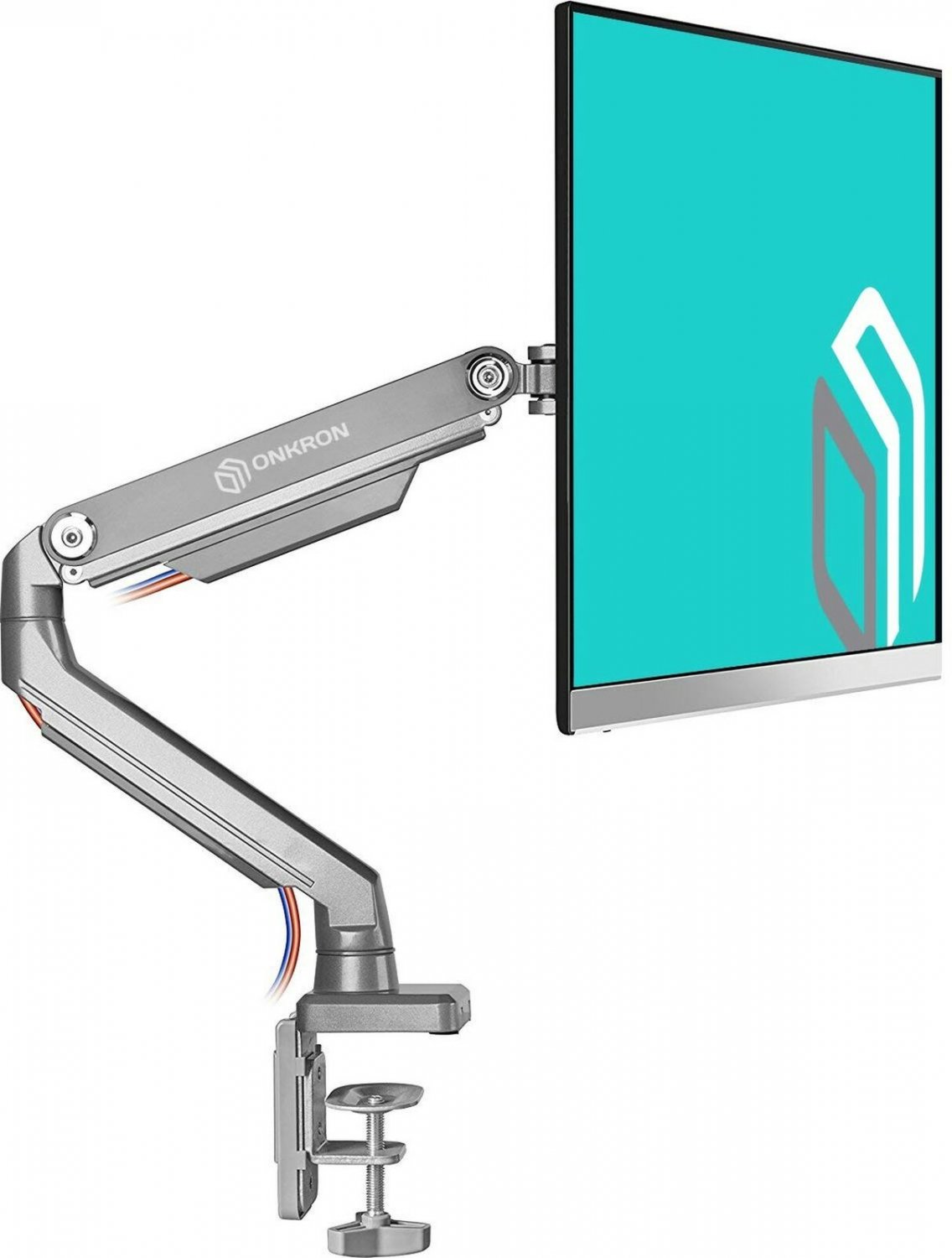 ONKRON Desk Mount Full Motion Arm for Computer Monitors 17 to 32-Inch LED LCD...