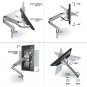 ONKRON Desk Mount Full Motion Arm for Computer Monitors 17 to 32-Inch LED LCD...