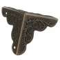 RDEXP 25mm Iron Antique Box Decorative Corner Protector Guards Bronze Color D...