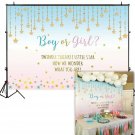 Funnytree 7X5ft Pink and Blue Gender Reveal Party Backdrop Boy Or Girl Twinkl...