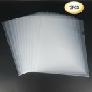 L-Type Plastic Folder Safe Project Pockets Transparent Clear Document Folder ...