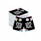Live Sale Plastic Number Tags, Normal and Reverse Mirror Image, Reusable Hang...