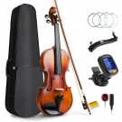 Vangoa Solid Wood Acoustic Violin Fiddle Outfit for Beginner Student, 4/4 Ful...