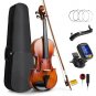 Vangoa Solid Wood Acoustic Violin Fiddle Outfit for Beginner Student, 4/4 Ful...