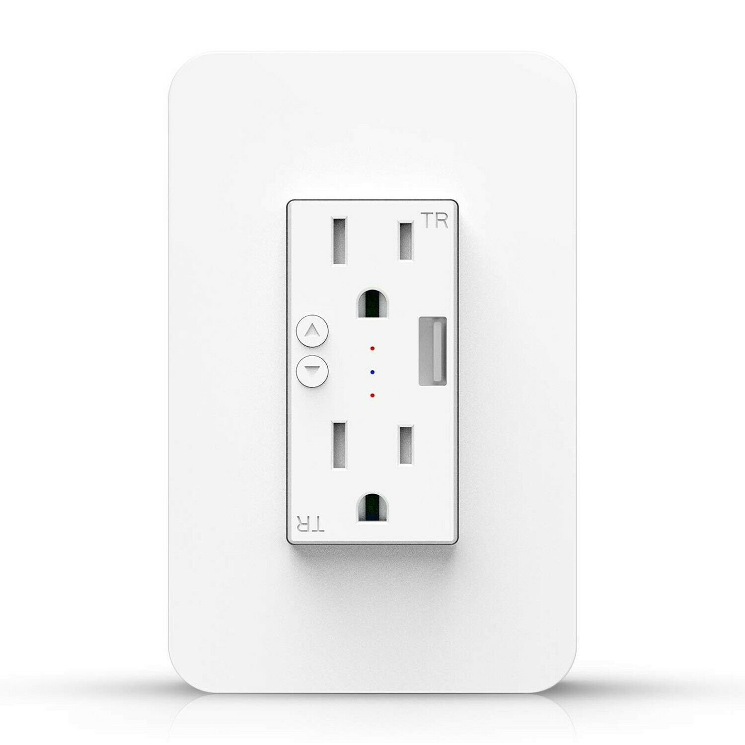 Wifi Smart Wall Outlet Receptacle - Duplex Receptacle Outlet Plug 15 Amp, Tam...