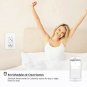 Wifi Smart Wall Outlet Receptacle - Duplex Receptacle Outlet Plug 15 Amp, Tam...