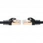 75FT Black S/FTP CAT7 Gold Plated Shielded Ethernet RJ45 Copper Cable 10 Giga...