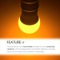 LOHAS Bug Light Bulb Yellow LED Bulbs, Outdoor Porch Lights, Amber Bedroom Ni...