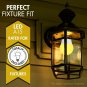 LOHAS Bug Light Bulb Yellow LED Bulbs, Outdoor Porch Lights, Amber Bedroom Ni...