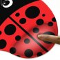 FINCIBO Red Ladybug Comfortable Wrist Support Mouse Pad for Home and Office w...