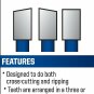 Irwin Tools  1807368 Marples Laser Cut 10-Inch 50-Tooth Alternate Tooth Bevel...