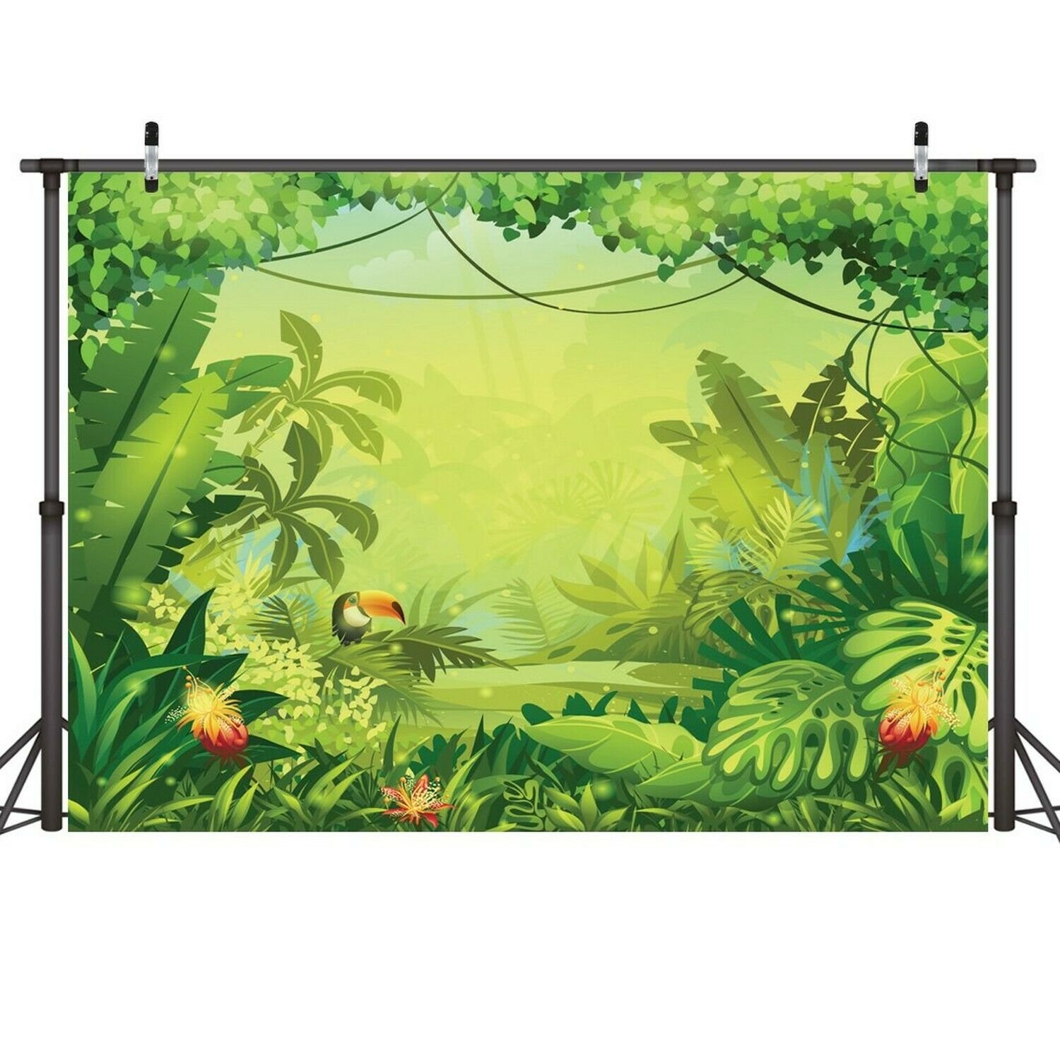 LYWYGG 7x5ft Thin Vinyl Animation-Jungle Photography Backdrops Backdrop Photo...