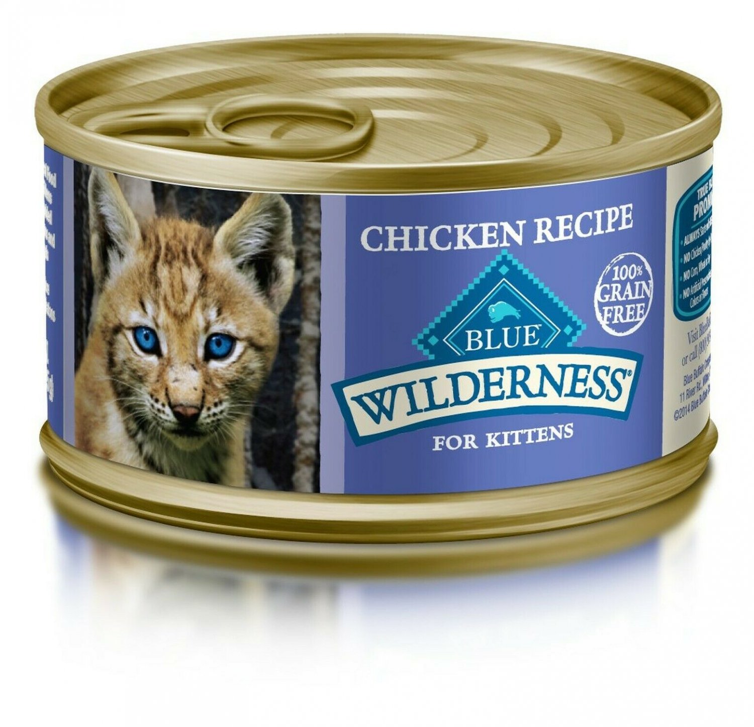 Blue Buffalo Wilderness High Protein Grain Free, Natural Kitten Pate Wet Cat ...