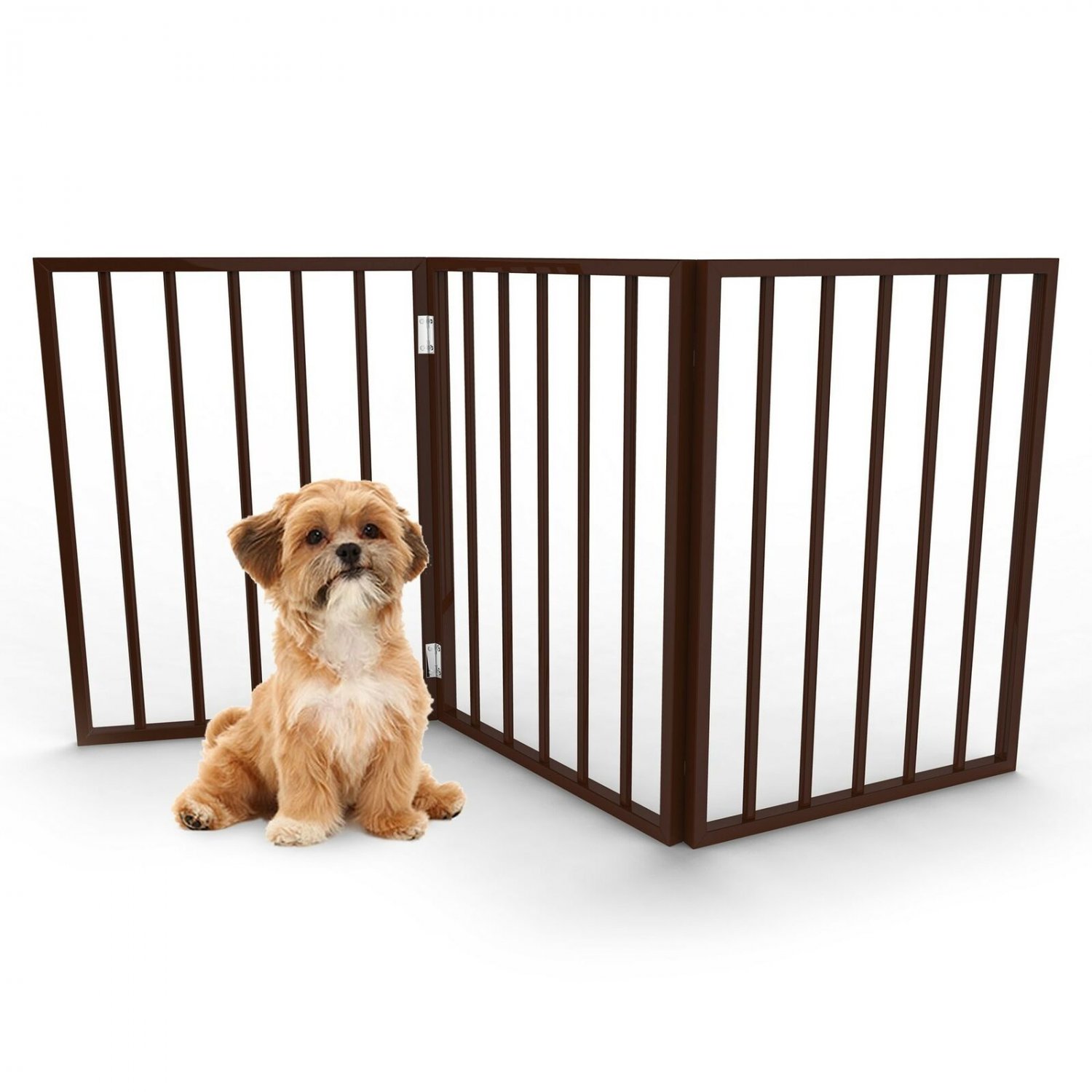 Wooden Pet-Gate Collection Dark Brown 54" X 24"