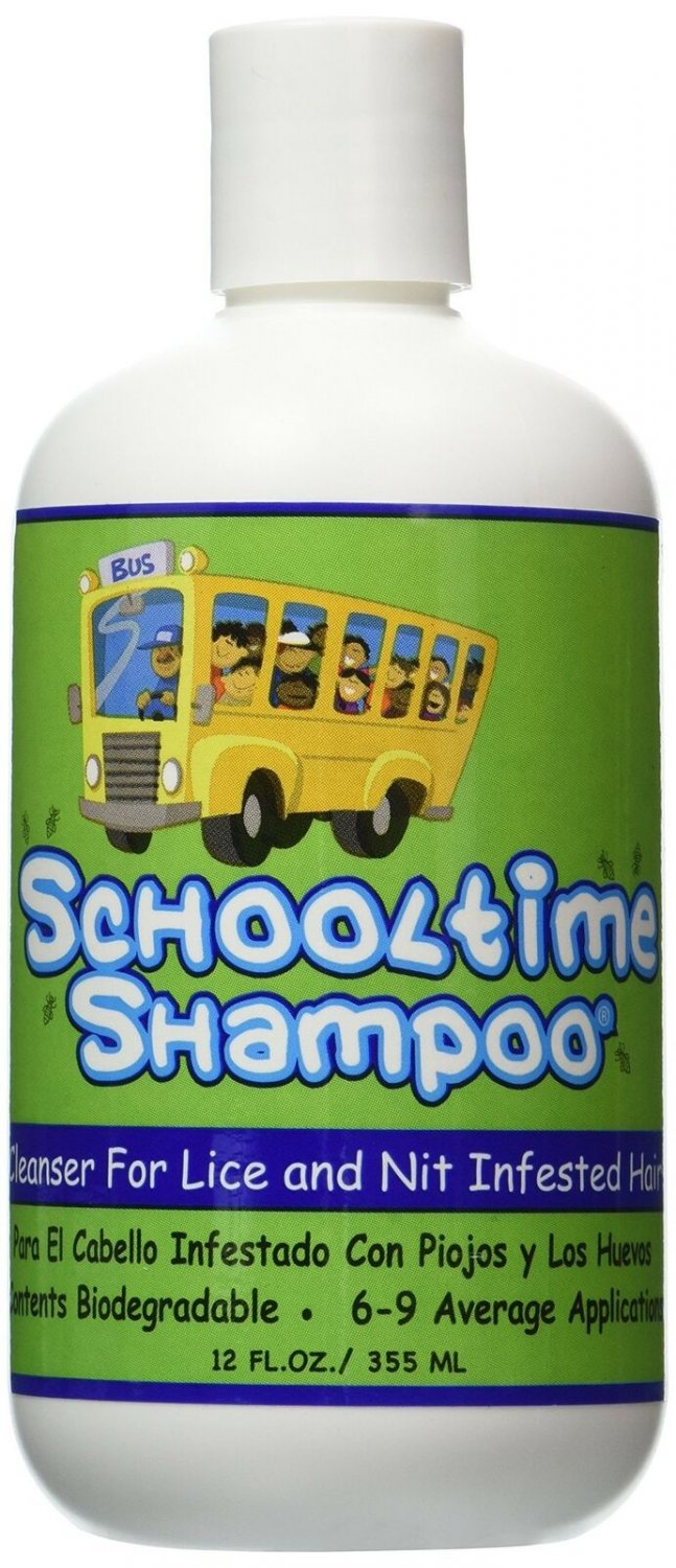 Schooltime Shampoo for Head Lice & Nit Removal - 12 OZ. Highly Effective Afte...