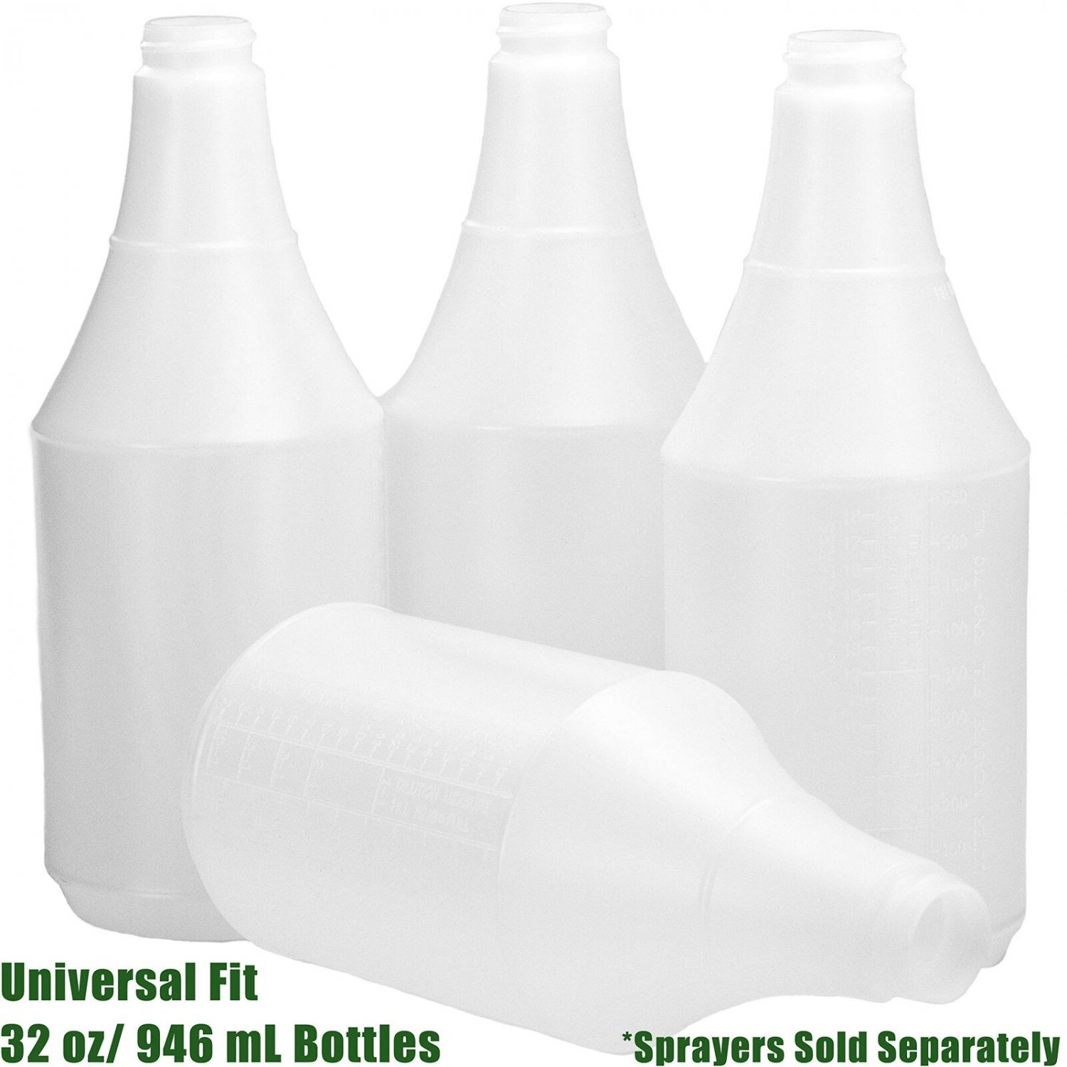 Mop Mob Commercial-Grade Chemical Resistant 32 oz Bottles ONLY 4 Pack Embosse...