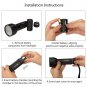 Escolite UV Flashlight Black Light, 51 LED 395 nM Ultraviolet Blacklight Dete...